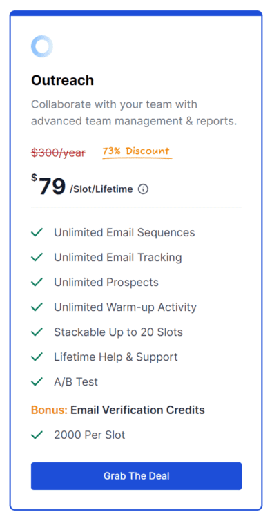 saleshandy lifetime deal image 2