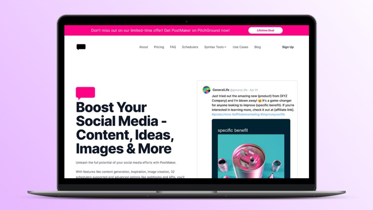 PostMaker Lifetime Deal Image