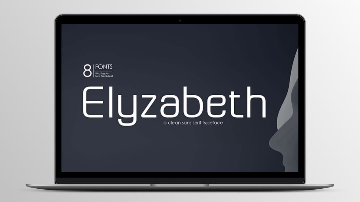 8 elyzabeth pro – font family lifetime license image
