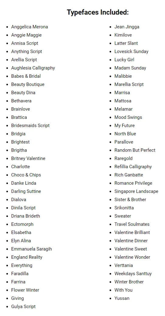 Spring Fonts Bundle Deal