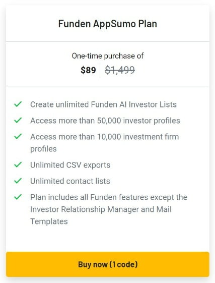 funden lifetime deal image
