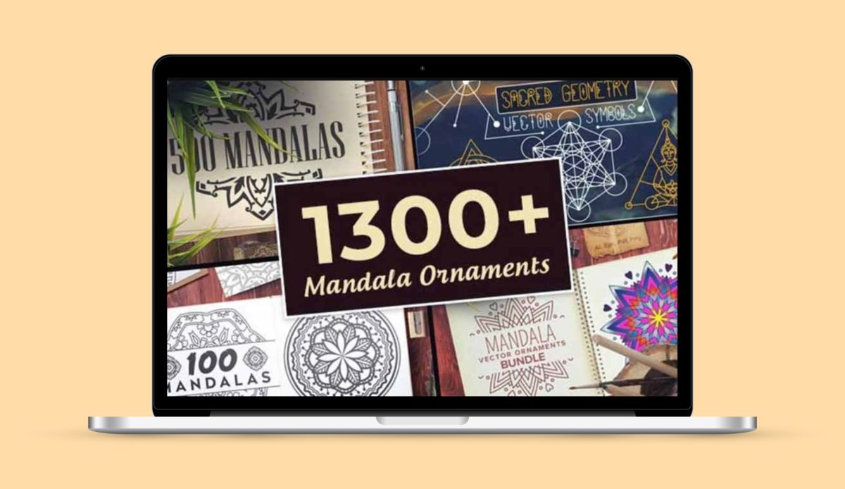 1300+ Mandala Ornaments Bundle Deal