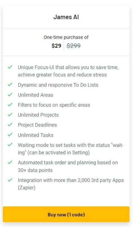 james-ai lifetime deal image 2