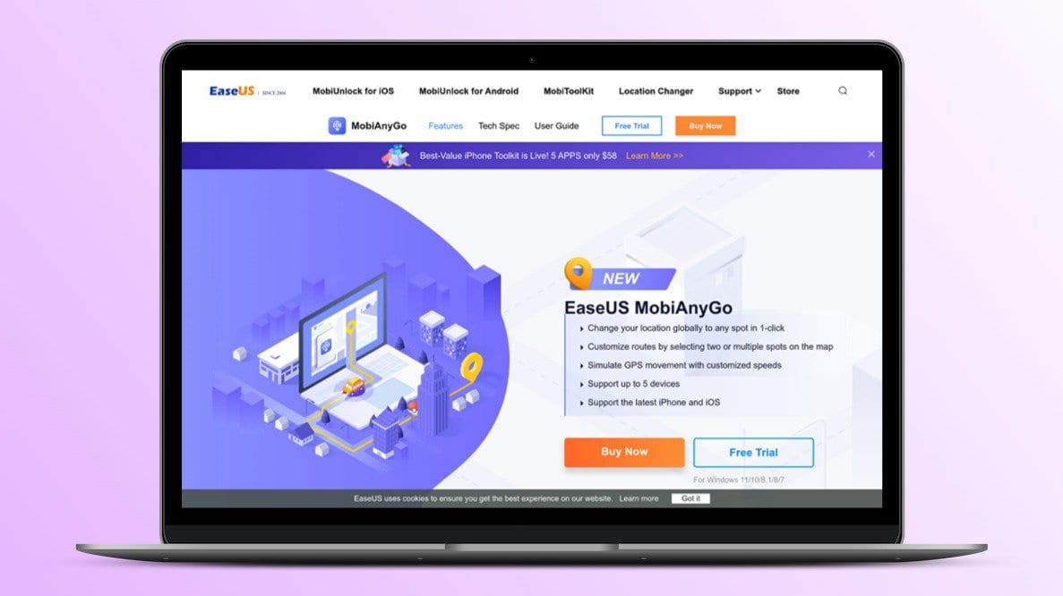 EaseUS MobiAnyGo Lifetime Deal Image