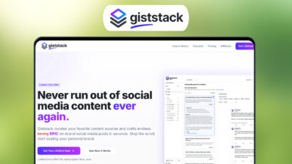 Giststack Lifetime Deal | Endless AI Social Content Creation