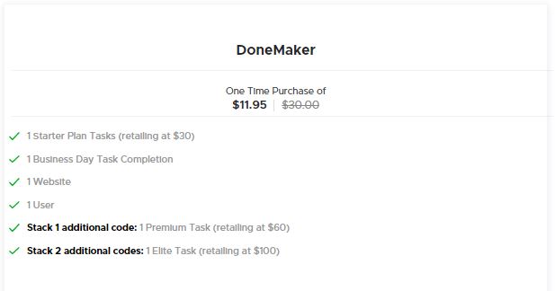 DoneMaker Deal