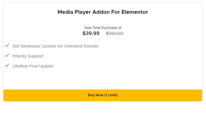 Media player addon for elementor ss