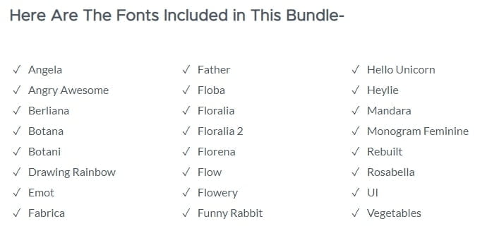 Unique Craft Fonts Bundle Deal