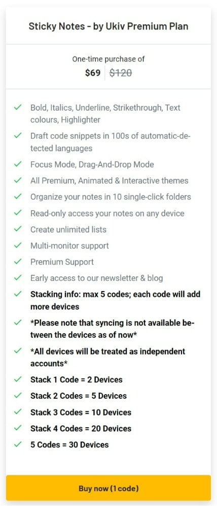 Sticky Notes Pro Lifetime Deal image 3
