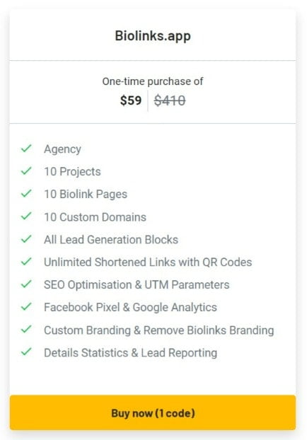 biolinks lifetime deal image