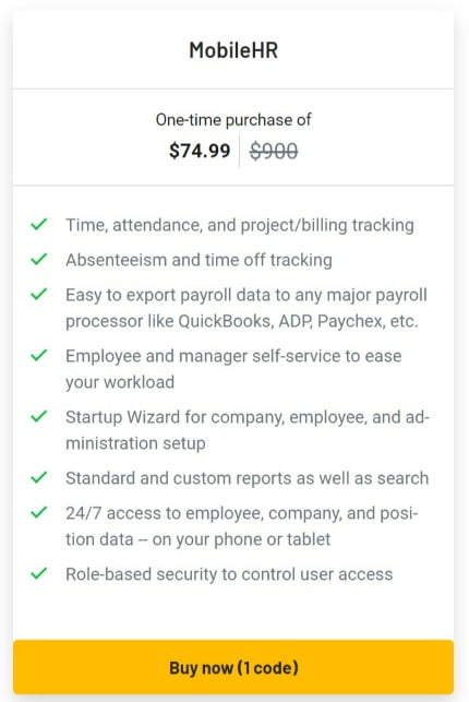 mobilehr lifetime deal image 2