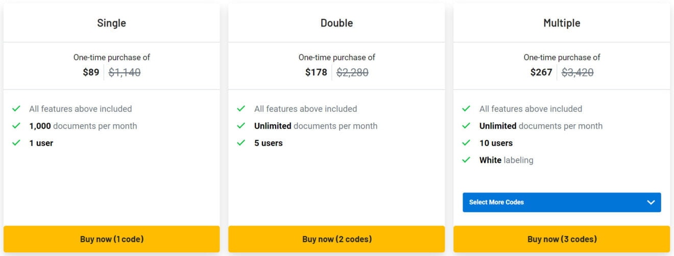 crove lifetime deal pricing image