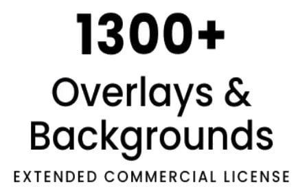 1300+ Overlays & Backgrounds Bundle Lifetime License Logo