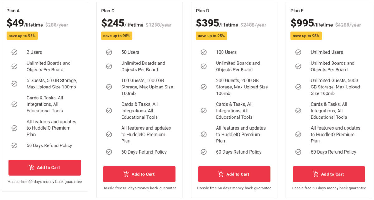 Huddleiq Lifetime Deal Pricing