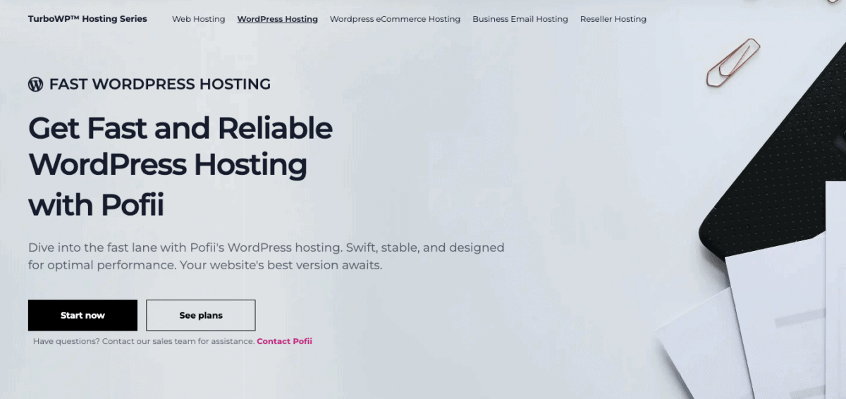 Pofii Wp Turbo Homepage
