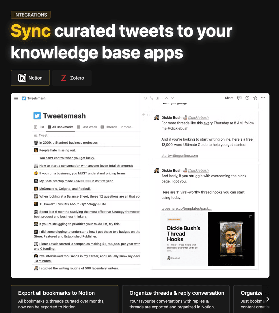 Tweetsmash Integration