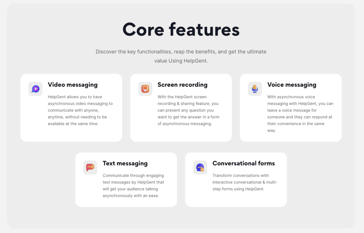 Wpwax Helpgent Features