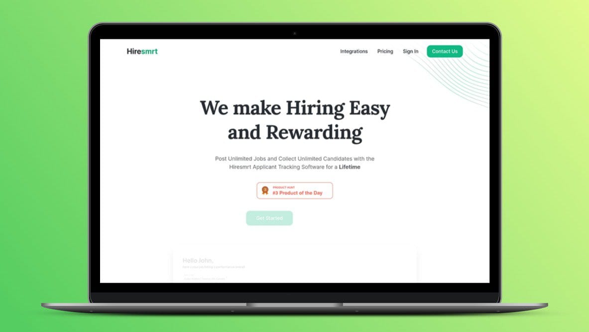 Hiresmrt Lifetime Deal Image