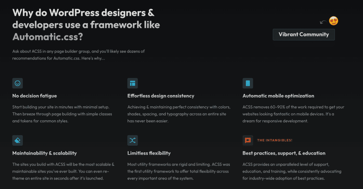 Automatics Css Features
