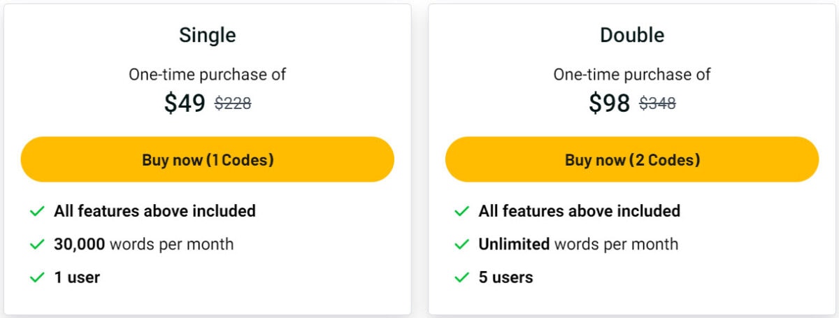 Alta Lifetime Deal Pricing