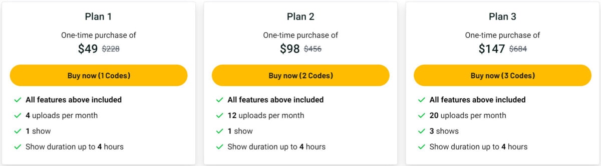 Listener.fm Lifetime Deal Pricing