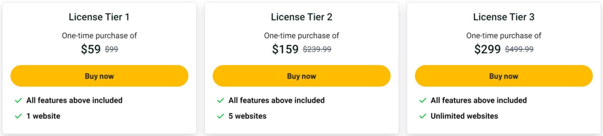 Simply Static Lifetime Deal Pricing