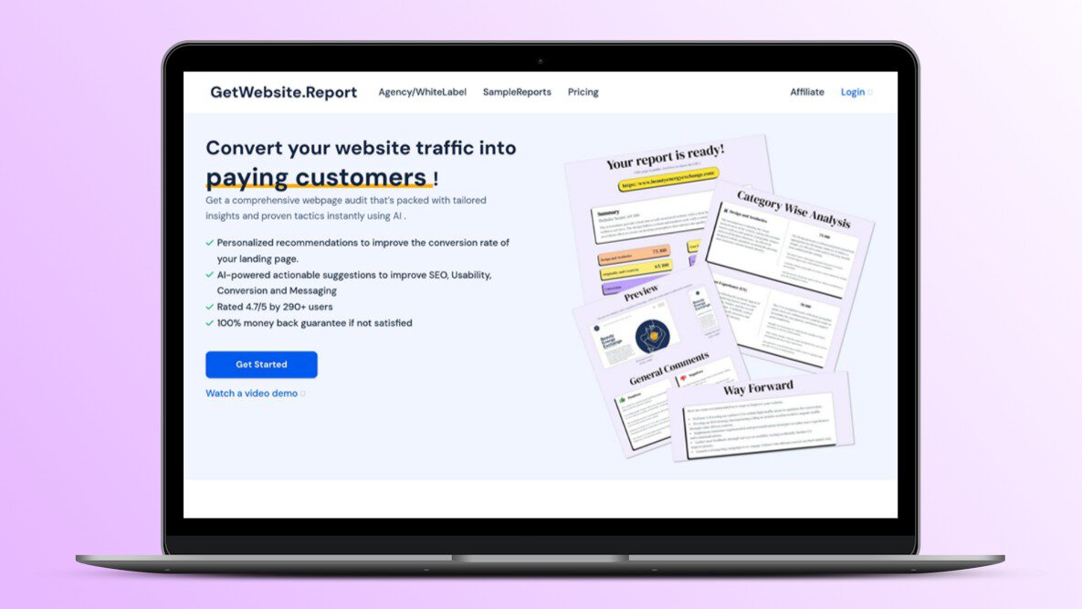 Getwebsite.report Lifetime Deal Image
