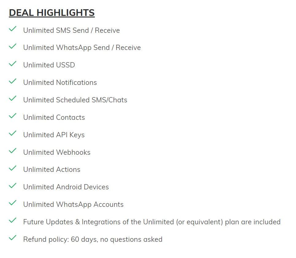 Plugsms Lifetime Deal Pricing