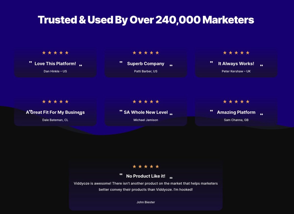 Viddyoze Testimonials