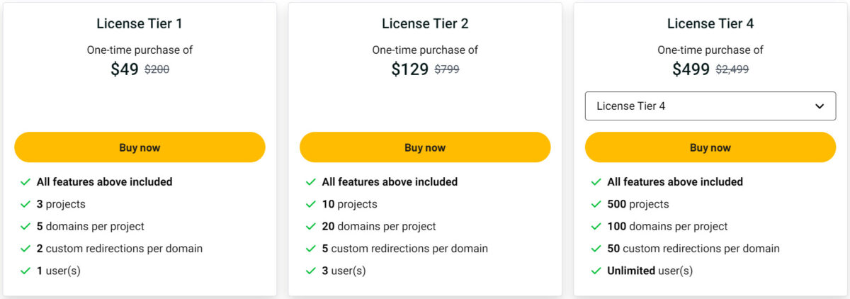 Flexi Domain Lifetime Deal Pricing
