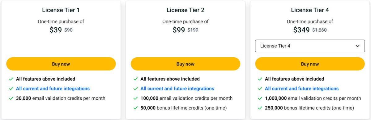 Smtping Lifetime Deal Pricing