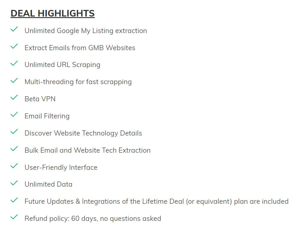 Scrapelocal Lifetime Deal Pricing