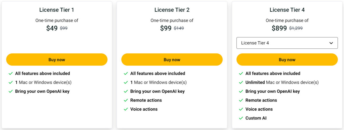 Alice Lifetime Deal Pricing