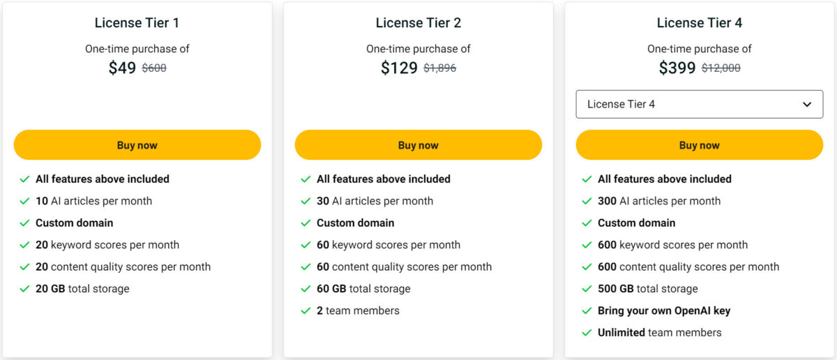 Quick Creator Lifetime Deal Pricing