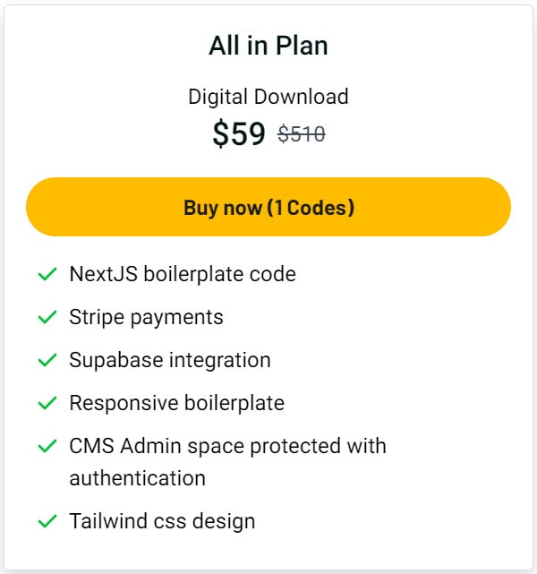 Nextjsdirectory Lifetime Deal Pricing