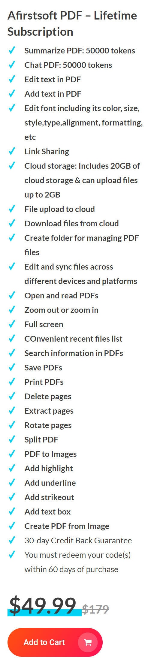Afirstsoft Pdf Lifetime Deal Pricing