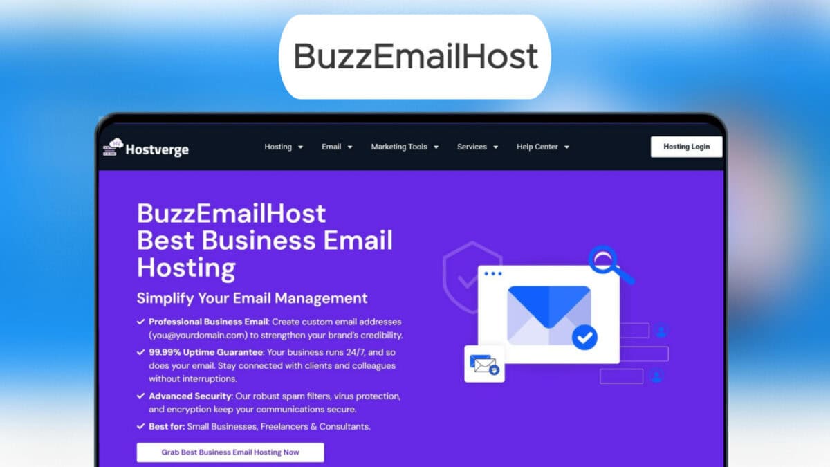 BuzzEmailHost Lifetime Deal | Business Email Hosting Service
