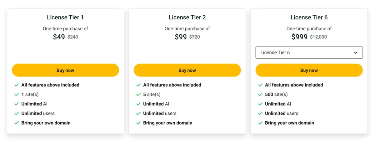 Evolup Lifetime Deal Pricing New I