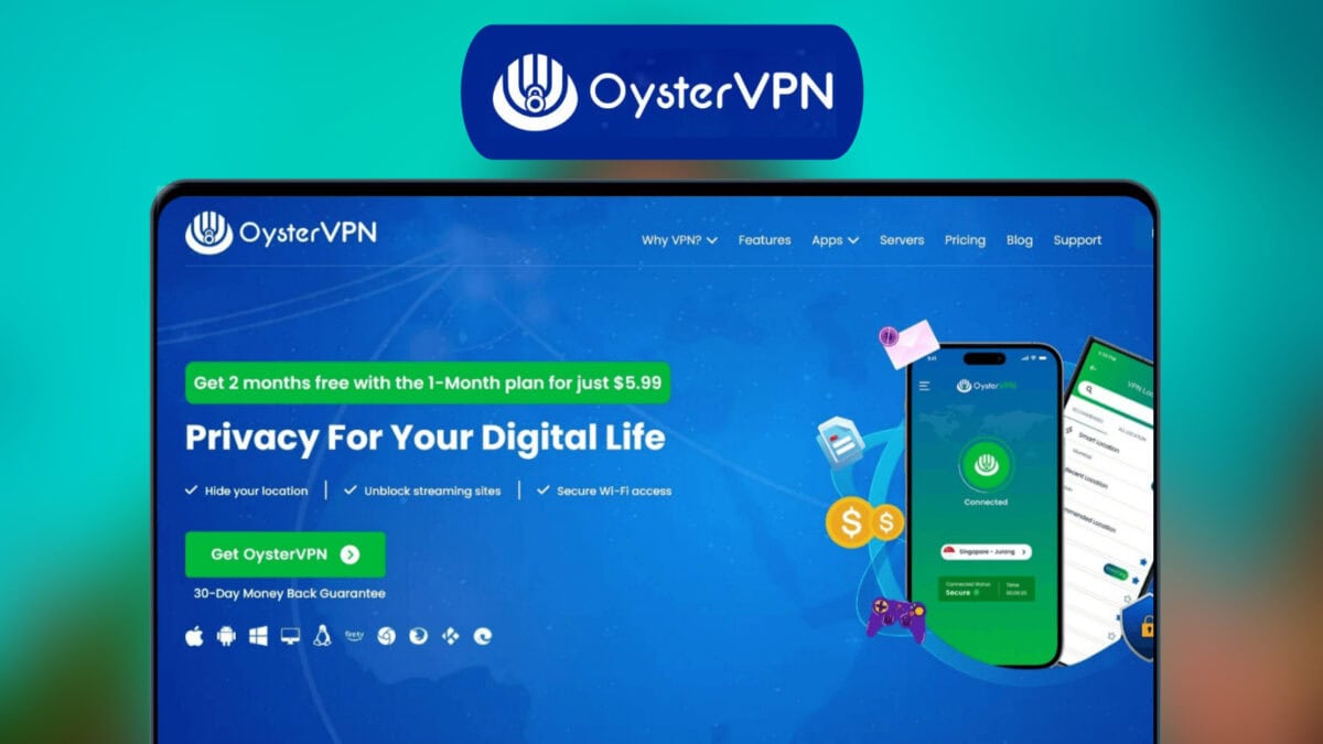 OysterVPN Lifetime Deal 🛡️ Secure Your Digital Footprint