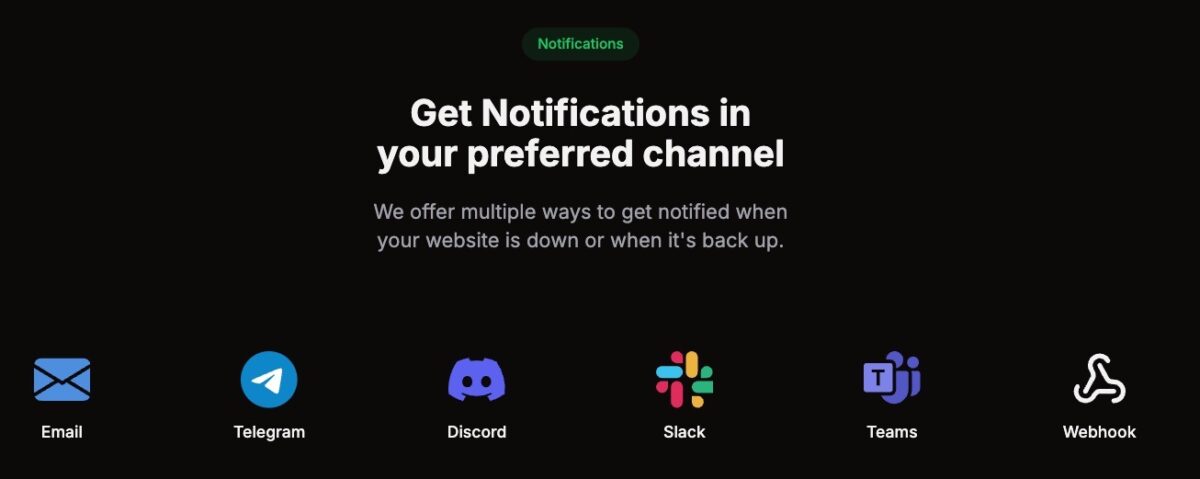 Uptimebeats Notifications