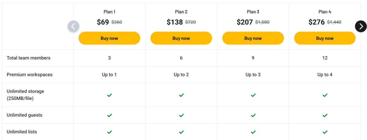 Upbase Lifetime Deal Pricing B