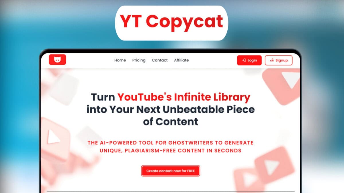 Yt Copycat Lifetime Deal Image