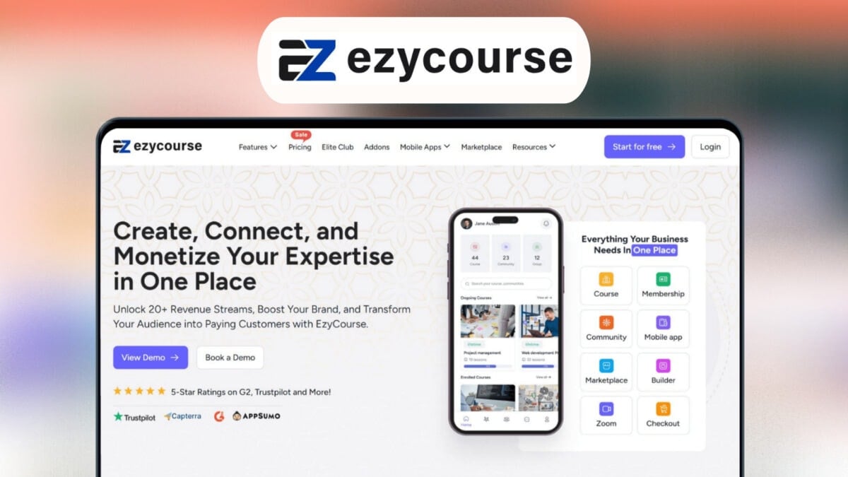 Ezycourse lifetime deal image a