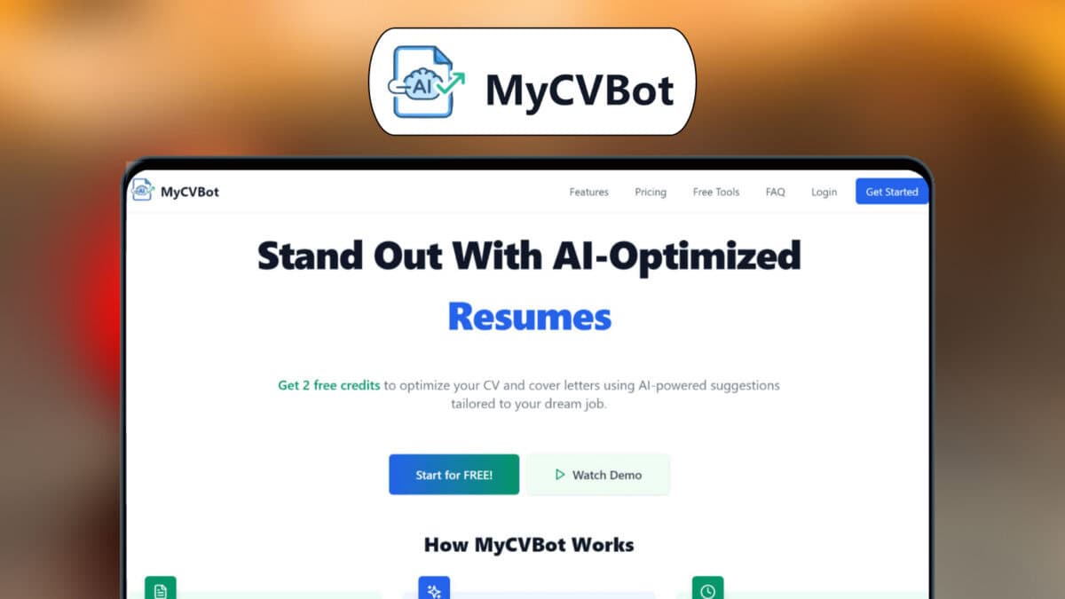 Mycvbot lifetime deal image