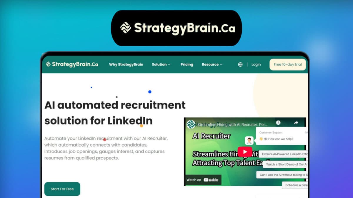 Strategybrain’s ai recruiter lifetime deal image