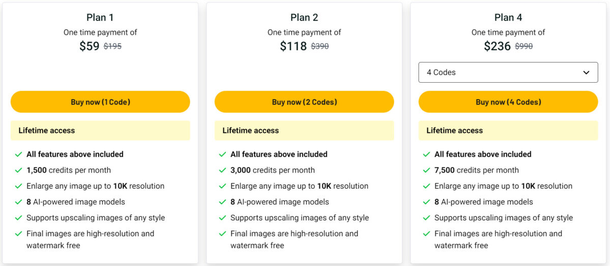 Enhancepic lifetime deal pricing