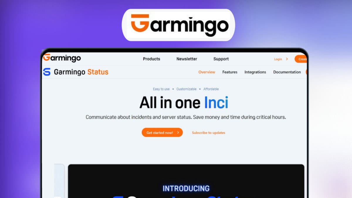 Garmingo status lifetime deal image