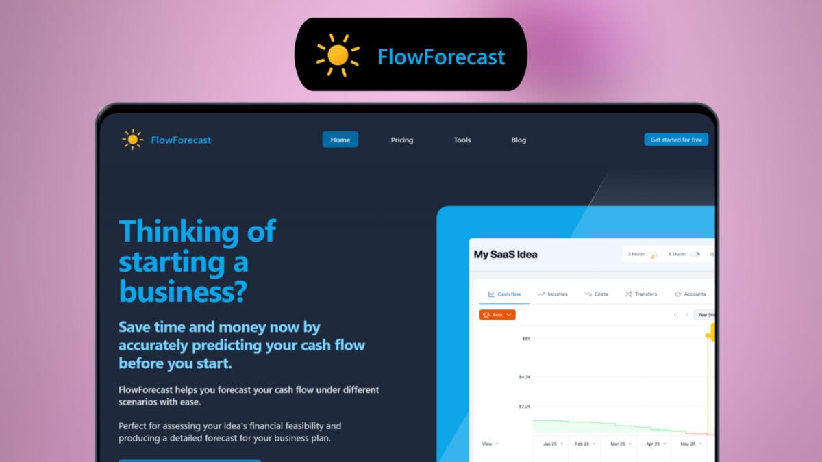 Flowforecast lifetime deal image