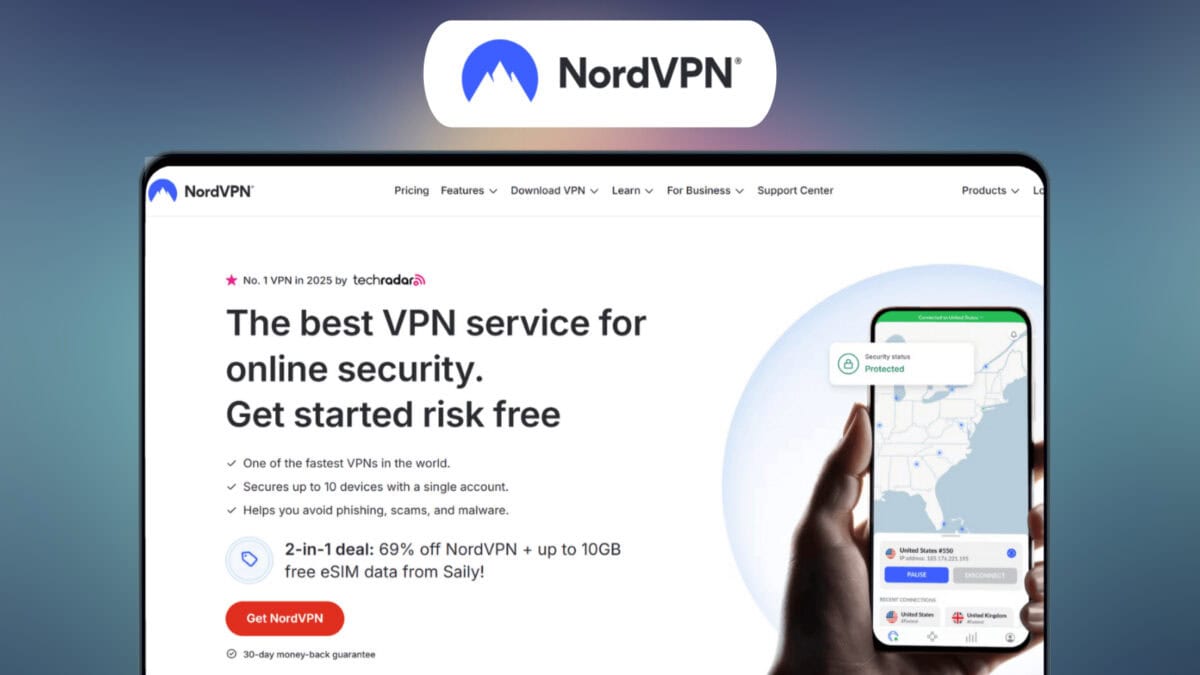 Nordvpn deal image