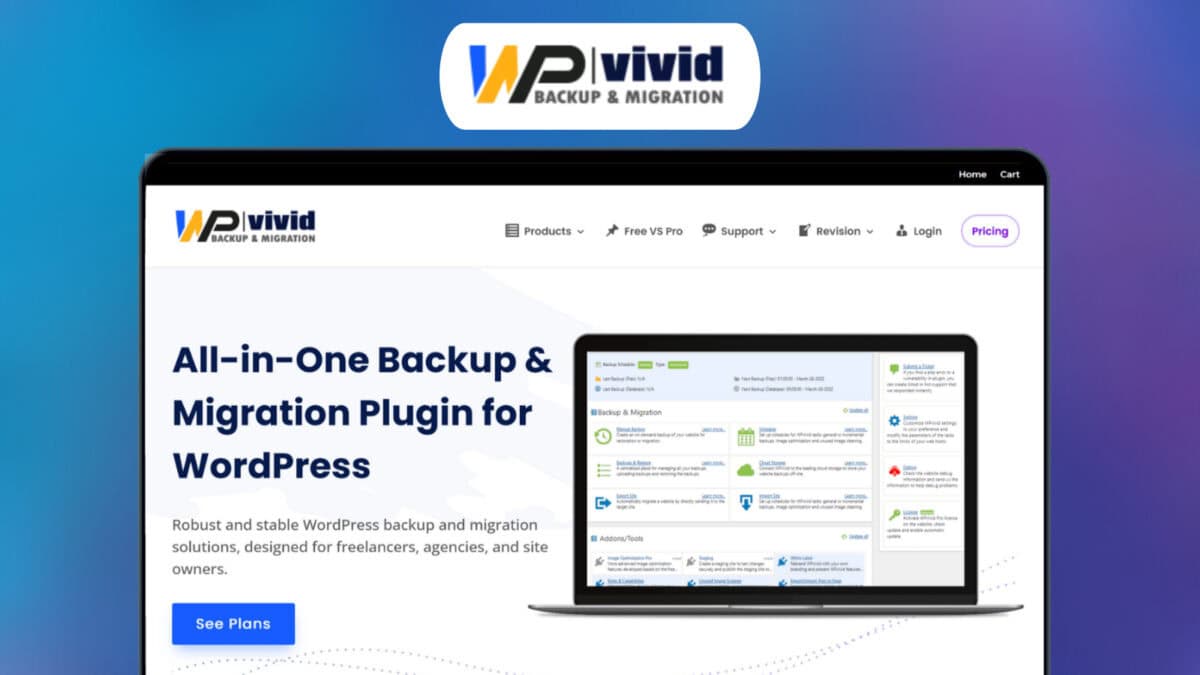 Wpvivid backup & migration plugin image